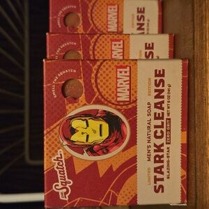 Dr. Squatch Marvel Stark Cleanse Limited Edition Soap - Three New Bars